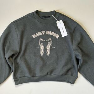 DAILY PAPER NWT Chic Green Nadifa Sweater Small